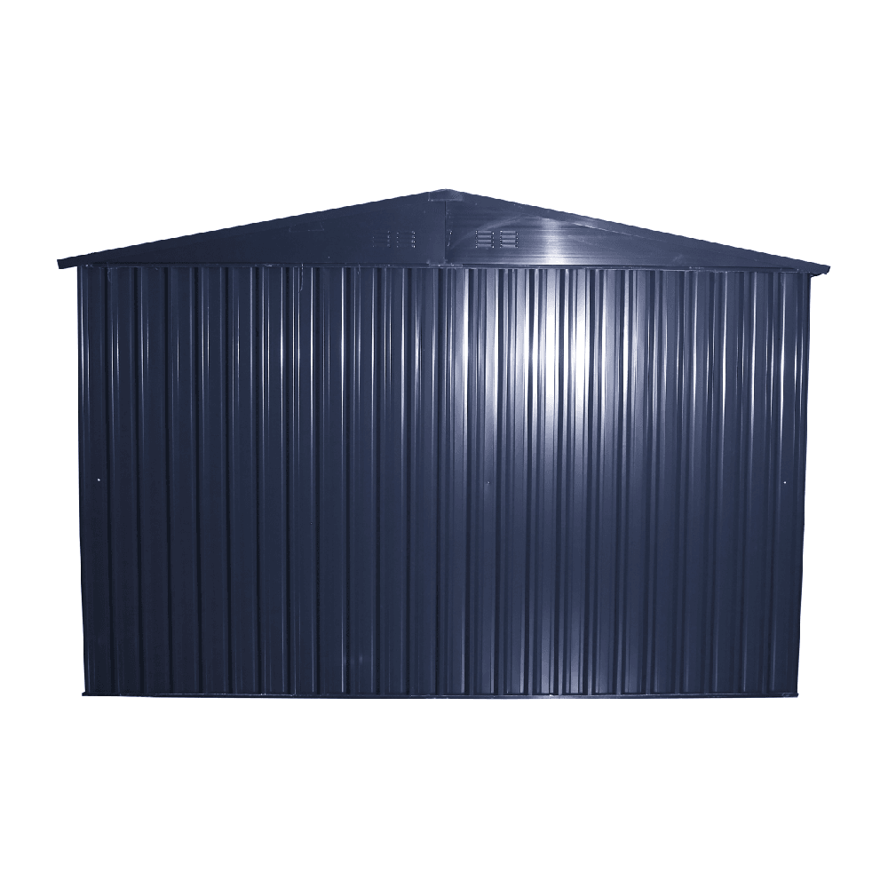 Value Industrial 11' X 20' Metal Garage Shed - zinc steel frame - 75 mph wind resistance