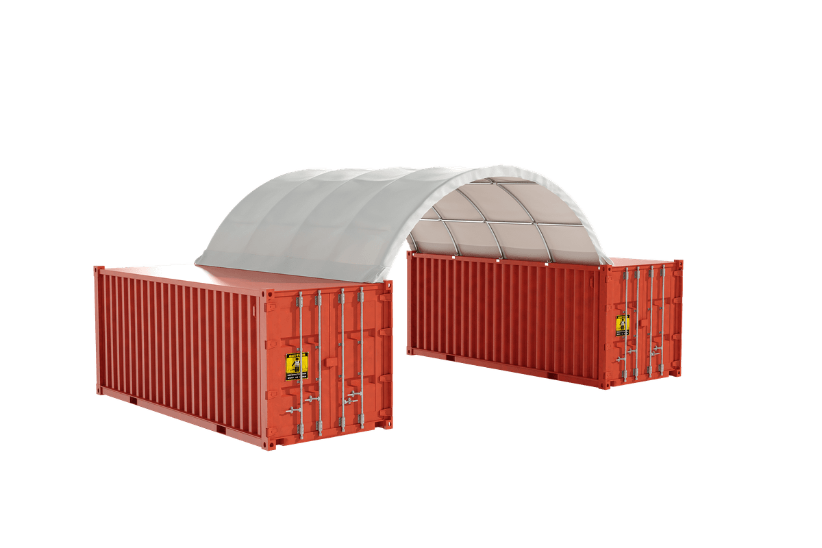 Value Industrial C2020 Container Shelter - 20' wide x 20' length