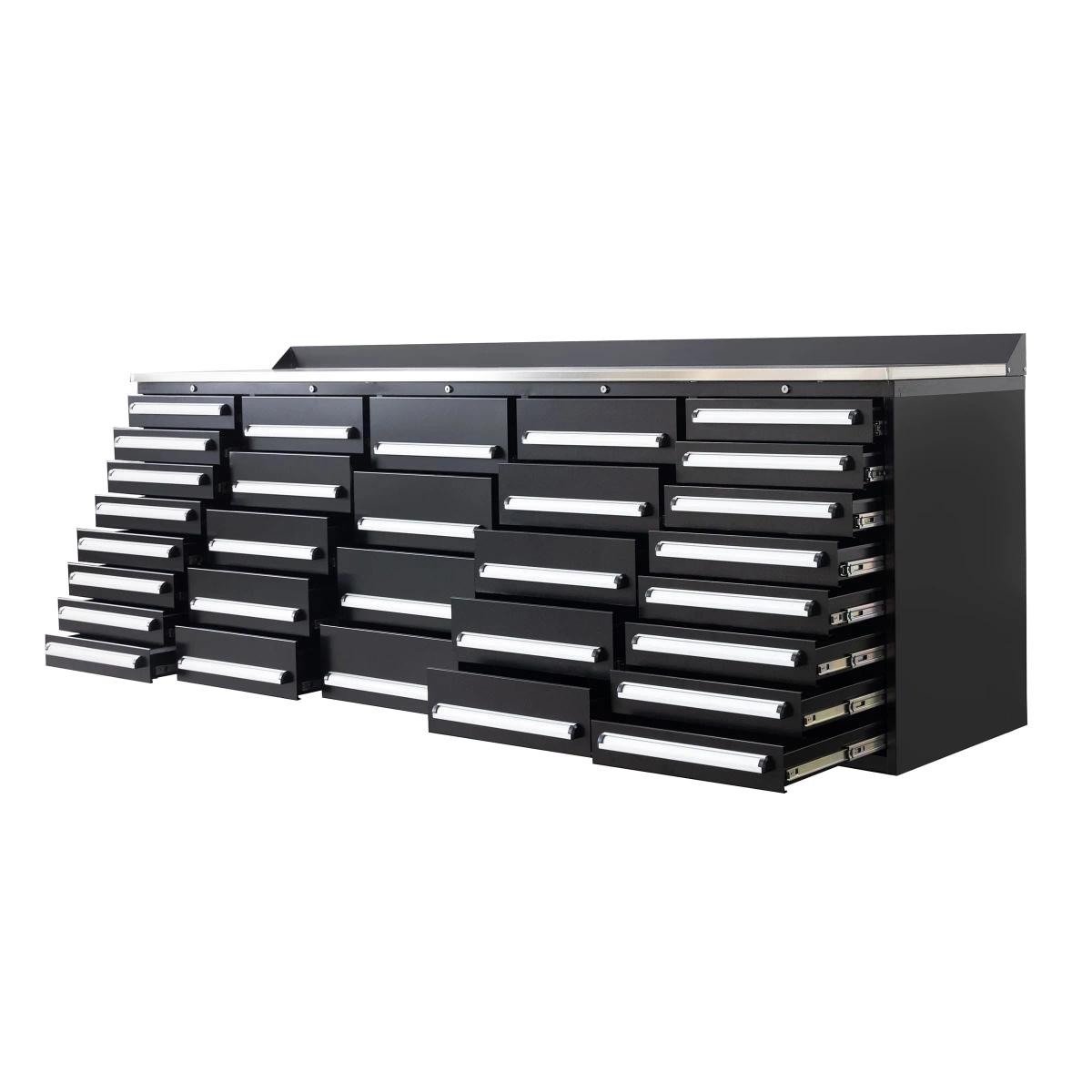 Value Industrial 10FT-30D Workbench Cabinets - 10 foot wide - 30 drawers