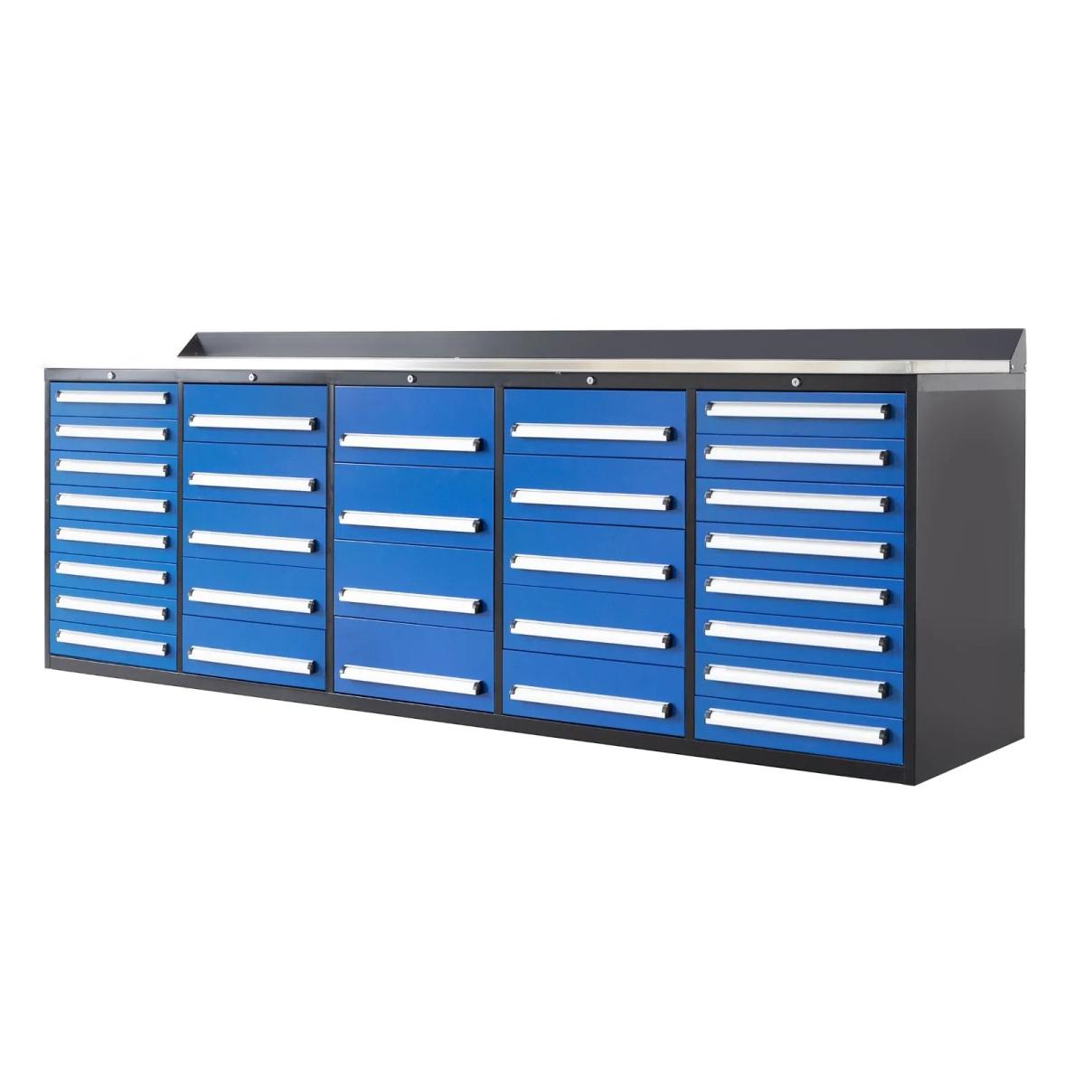 Value Industrial 10FT-30D Workbench Cabinets - 10 foot wide - 30 drawers