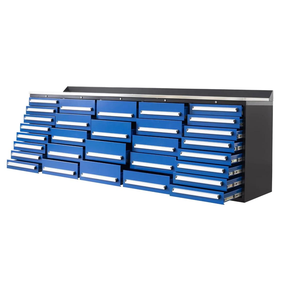 Value Industrial 10FT-30D Workbench Cabinets - 10 foot wide - 30 drawers