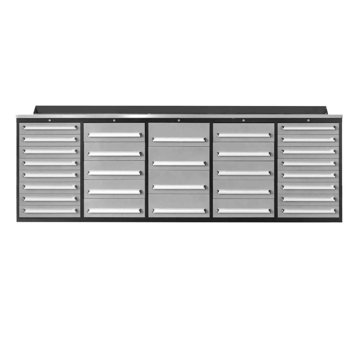 Value Industrial 10FT-30D Workbench Cabinets - 10 foot wide - 30 drawers