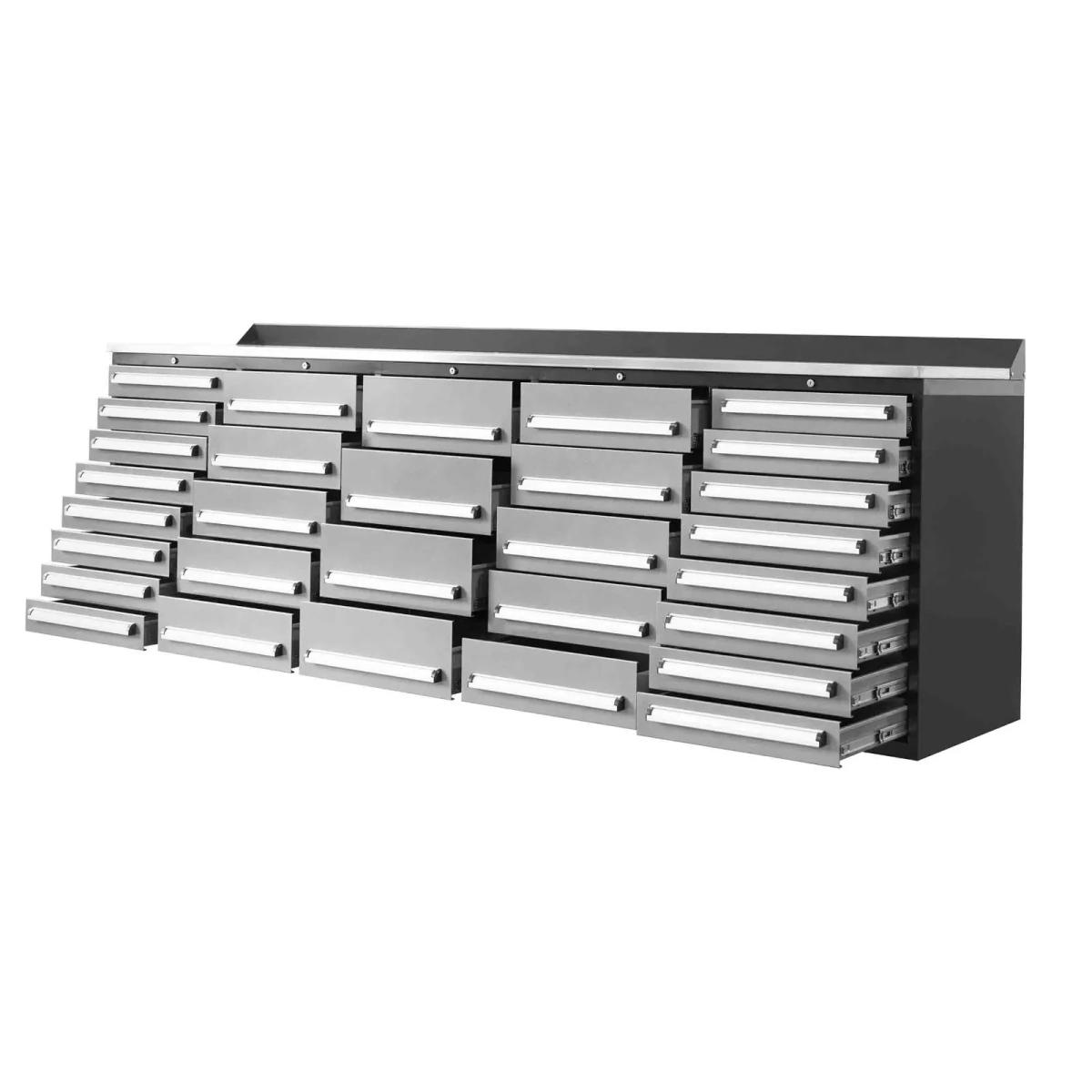 Value Industrial 10FT-30D Workbench Cabinets - 10 foot wide - 30 drawers