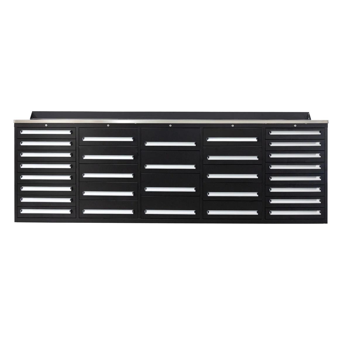 Value Industrial 10FT-30D Workbench Cabinets - 10 foot wide - 30 drawers