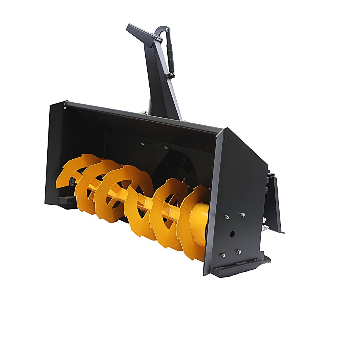 Value Industrial 68" Skid Steer Heavy Duty Snow Blower - hydraulic swing  - 6 meters throwing distance -manual chute