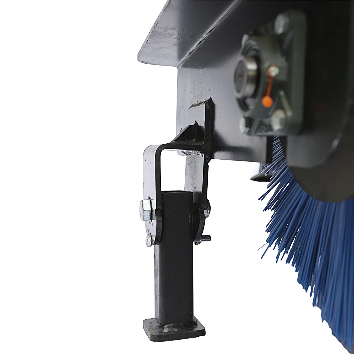 Value Industrial 72" Skid Steer Angle Broom - high powered hydraulic - 30 degree angle