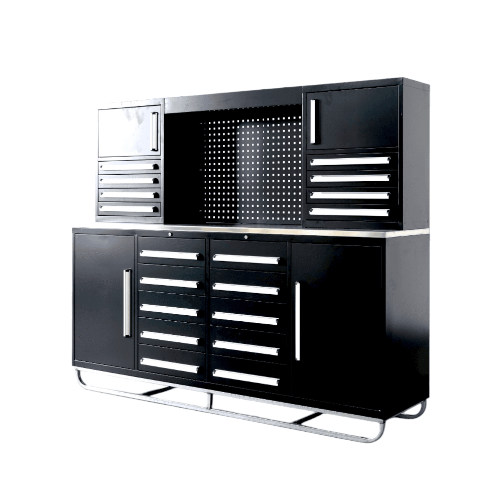 Value Industrial 7FT-18D-4C Workbench Cabinet - 7 foot wide - 18 drawers - 4 cabinets