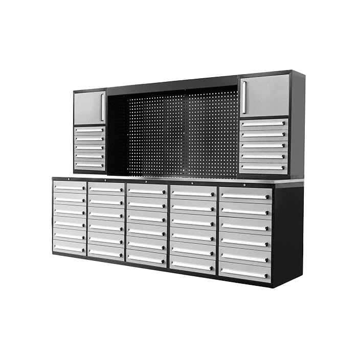 Value Industrial 10FT 40D-2 Workbench Cabinet - 10 foot wide - 40 drawers