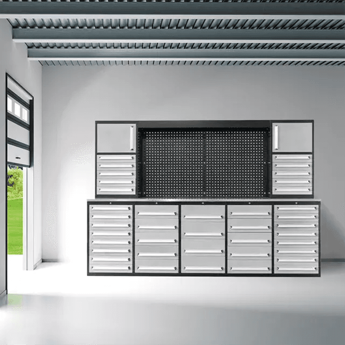Value Industrial 10FT 40D-2 Workbench Cabinet - 10 foot wide - 40 drawers