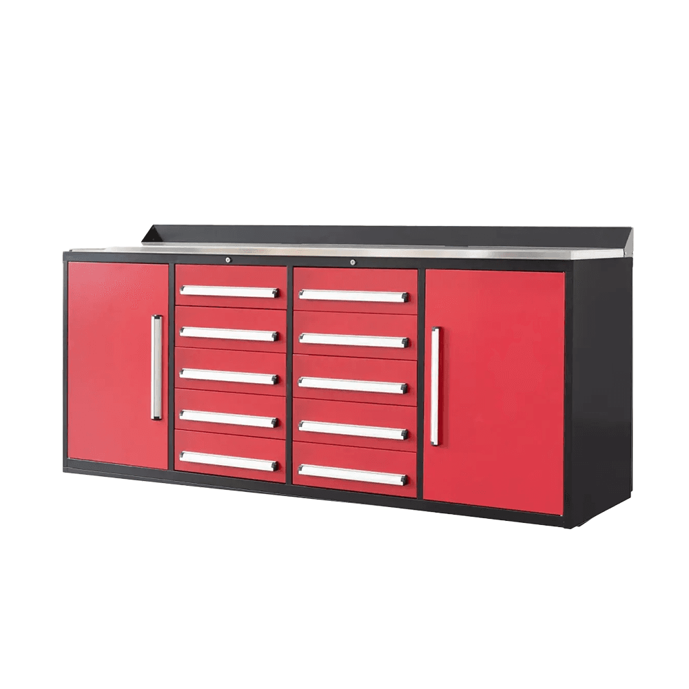 Value Industrial 7FT-10D Workbench Cabinets - 7 foot wide - 10 drawers