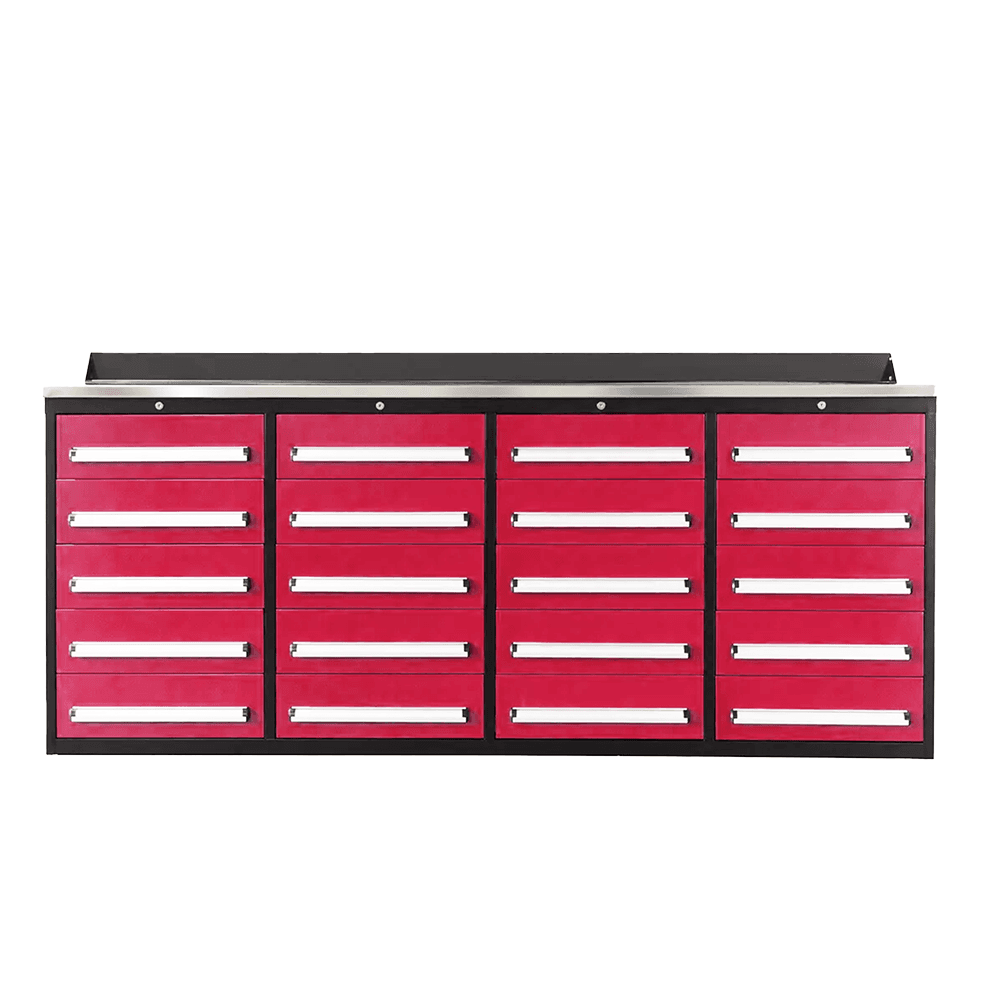 Value Industrial 7FT-20D Workbench Cabinets - 7 foot wide - 20 drawer
