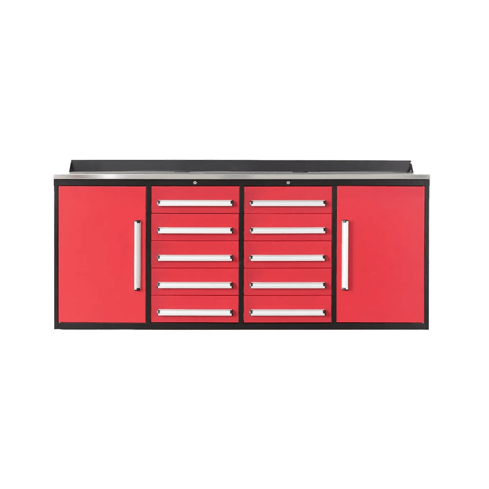 Value Industrial 7FT-10D Workbench Cabinets - 7 foot wide - 10 drawers