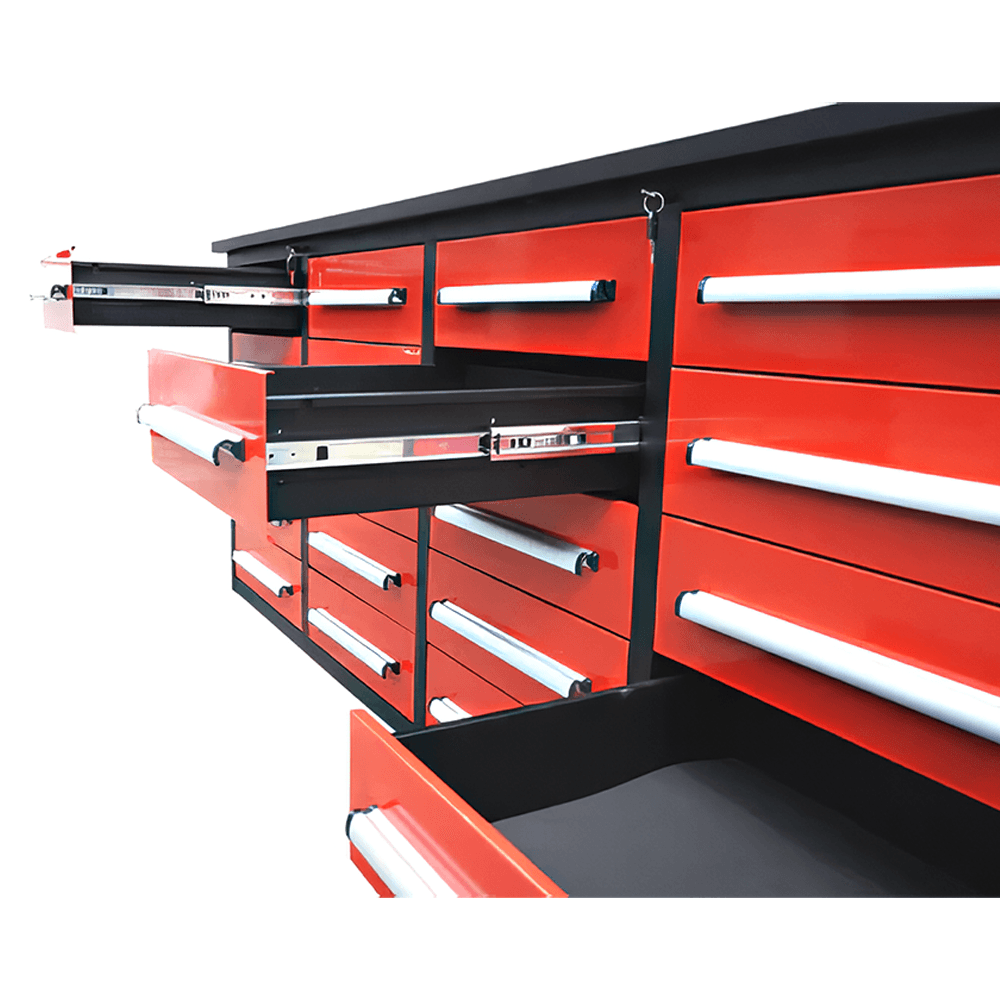Value Industrial 7FT-20D Workbench Cabinets - 7 foot wide - 20 drawer