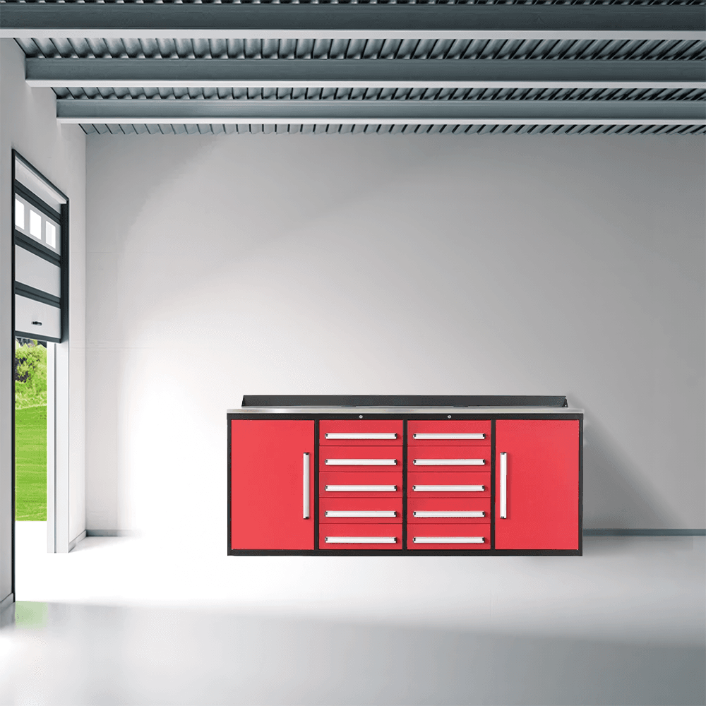 Value Industrial 7FT-10D Workbench Cabinets - 7 foot wide - 10 drawers