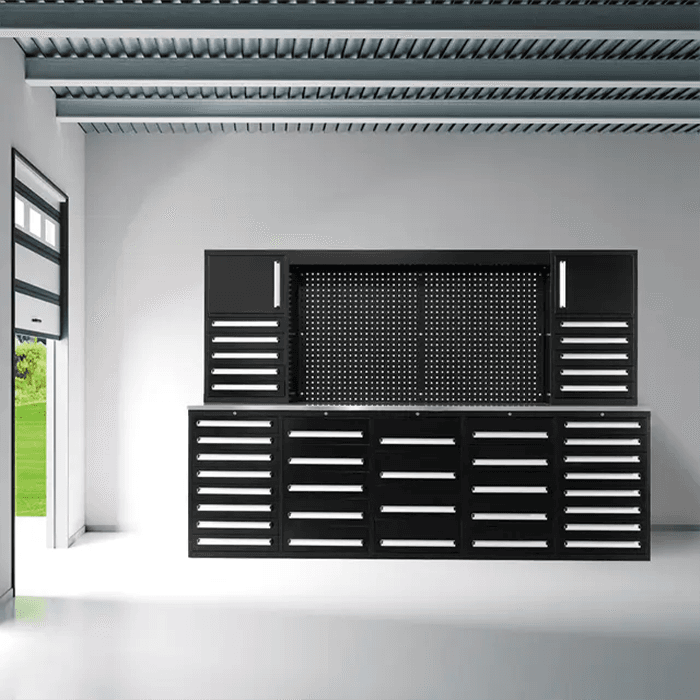 Value Industrial 10FT 40D-2 Workbench Cabinet - 10 foot wide - 40 drawers