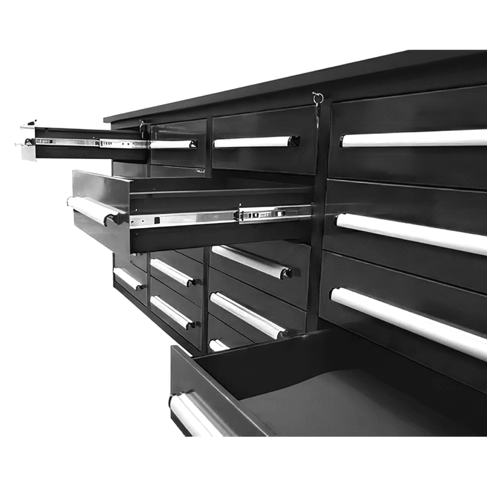 Value Industrial 7FT-20D Workbench Cabinets - 7 foot wide - 20 drawer