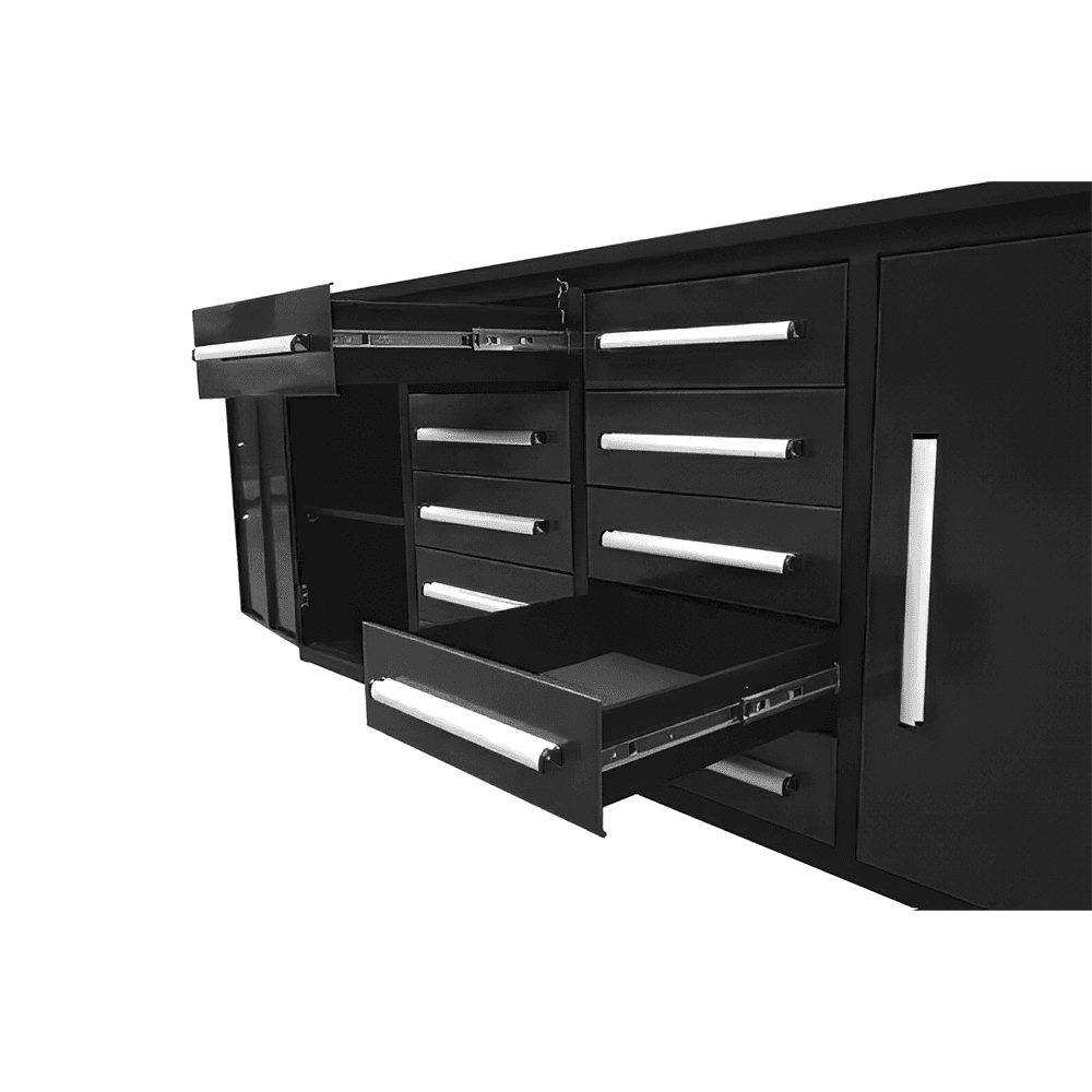 Value Industrial 7FT-10D Workbench Cabinets - 7 foot wide - 10 drawers