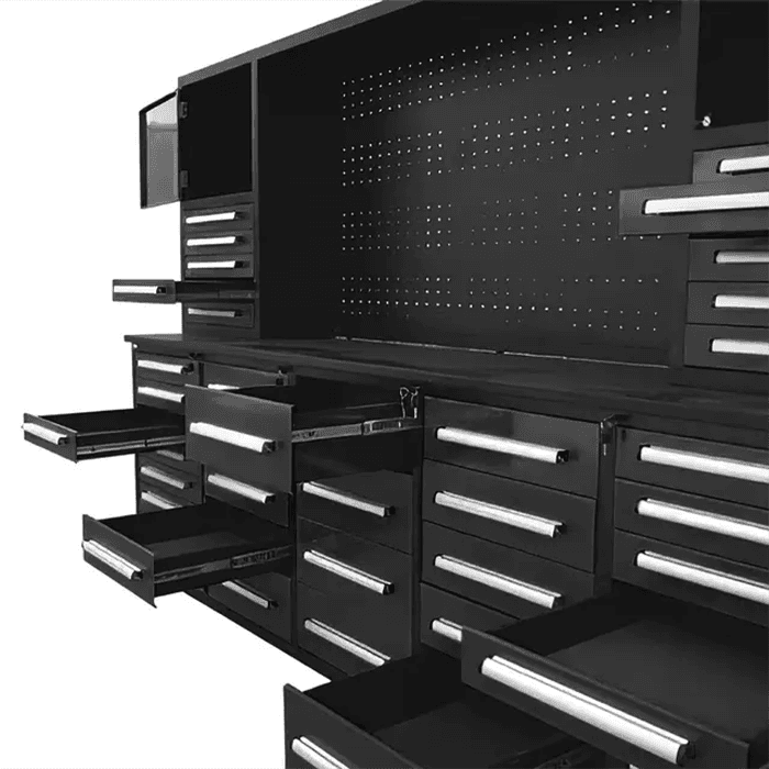 Value Industrial 10FT 40D-2 Workbench Cabinet - 10 foot wide - 40 drawers