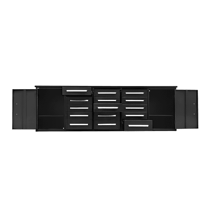 Value Industrial 10FT-15D Workbench Cabinets - 10 foot wide - 15 drawers