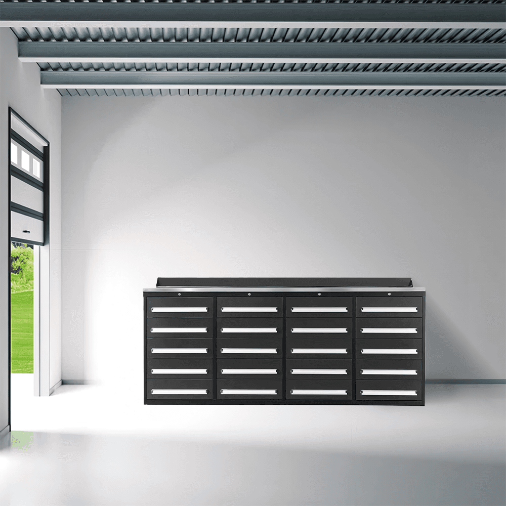 Value Industrial 7FT-20D Workbench Cabinets - 7 foot wide - 20 drawer