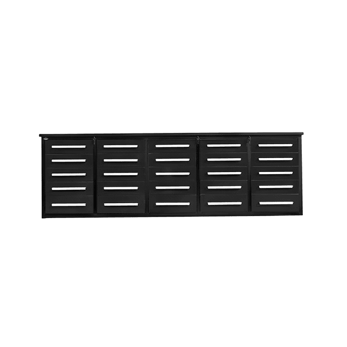 Value Industrial 10FT-25D Workbench Cabinets - 10 foot wide - 25 drawers