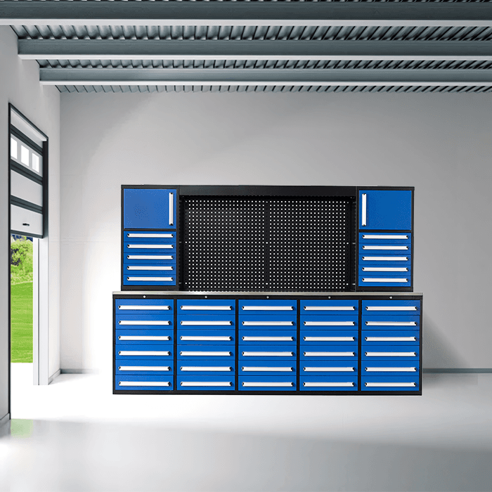 Value Industrial 10FT 40D-2 Workbench Cabinet - 10 foot wide - 40 drawers