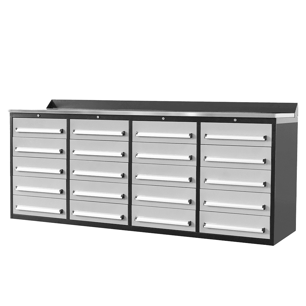 Value Industrial 7FT-20D Workbench Cabinets - 7 foot wide - 20 drawer