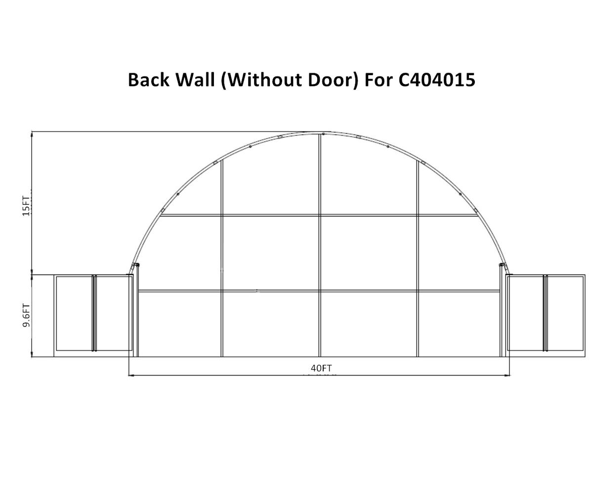 Value Industrial Front & Back Wall Kit For C404015