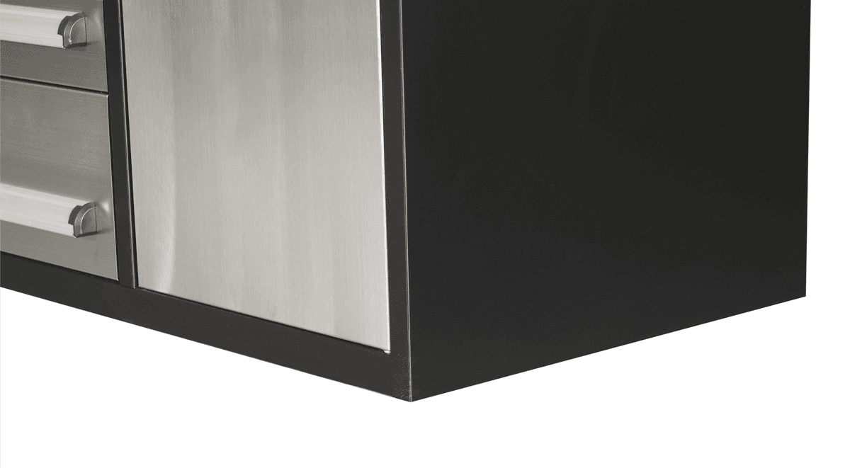Value Industrial 8.5FT-34D-2C Stainless Workbench Cabinet