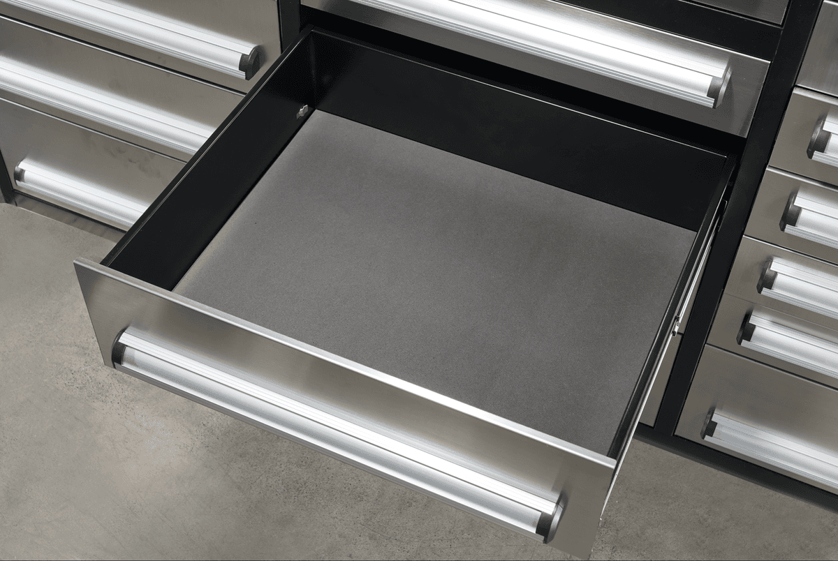 Value Industrial 10FT-25D-3 Stainless Workbench Cabinet