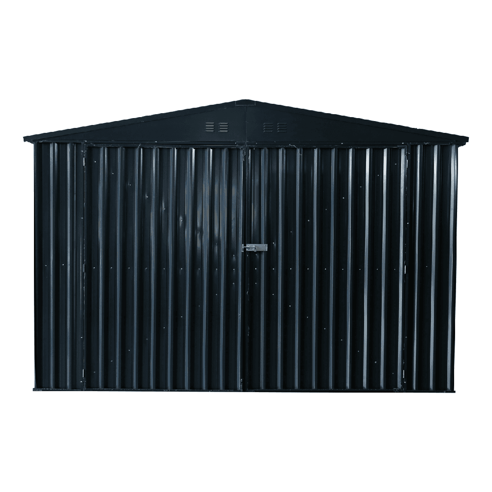 Value Industrial 11' X 20' Metal Garage Shed - zinc steel frame - 75 mph wind resistance