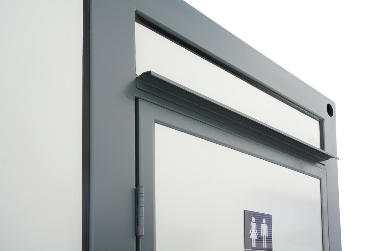 Value Industrial Mobile Toilet with Bathroom - simple elegant design - external sceptic & power