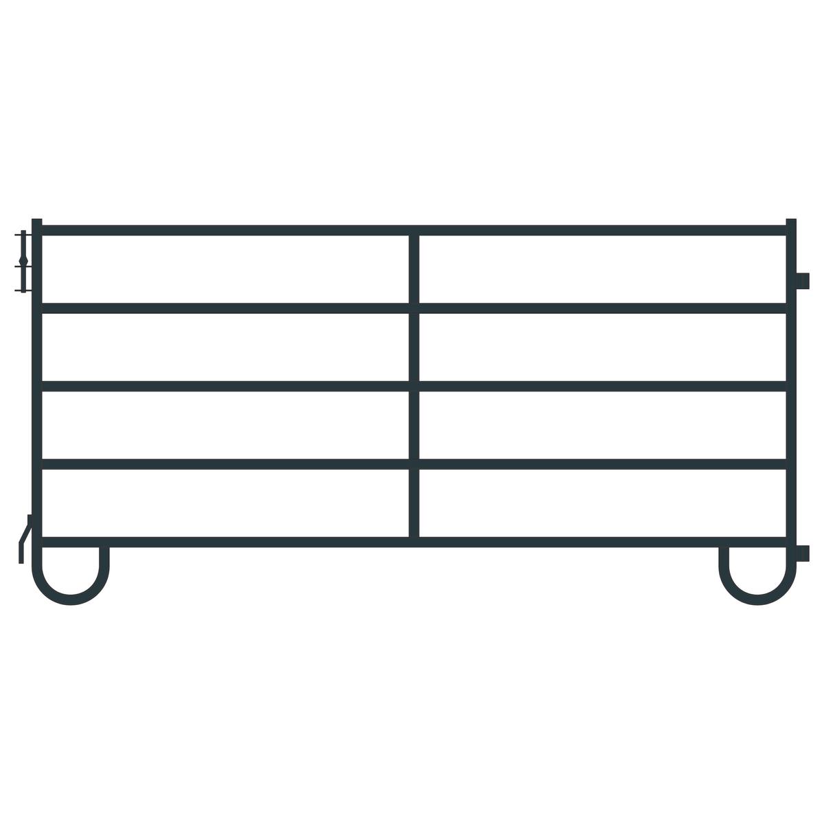 Value Industrial 54 Panels & 2 Gates Corral Cattle Panels Pack - 10 foot wide x 5 for height per panel - powder coated tube frame