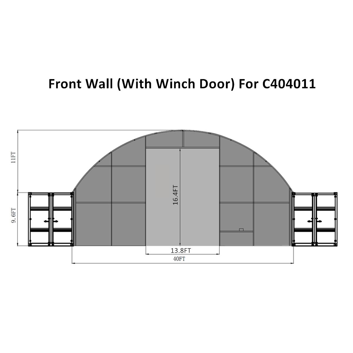 Value Industrial Front & Back Wall Kit For C404011 Container Shelter