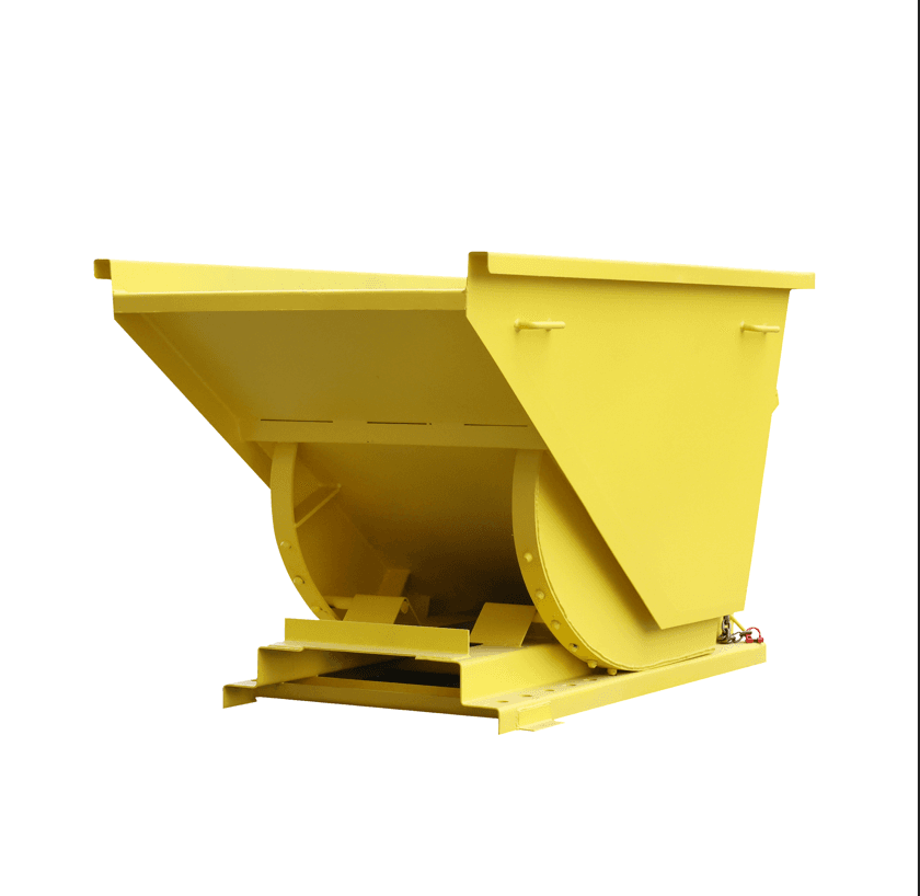 Value Industrial Forklift Pocket Self Dumping Hopper - 1 cubic yard capacity