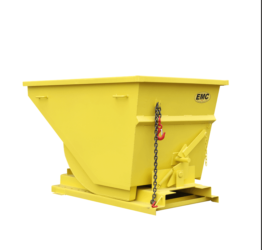 Value Industrial Forklift Pocket Self Dumping Hopper - 1 cubic yard capacity