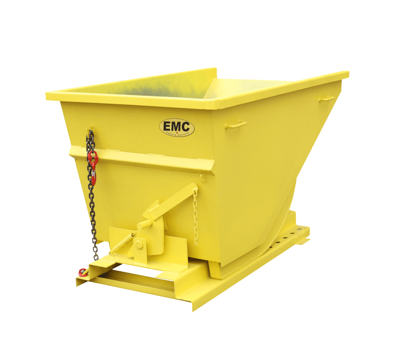 Value Industrial Forklift Pocket Self Dumping Hopper - 1 cubic yard capacity