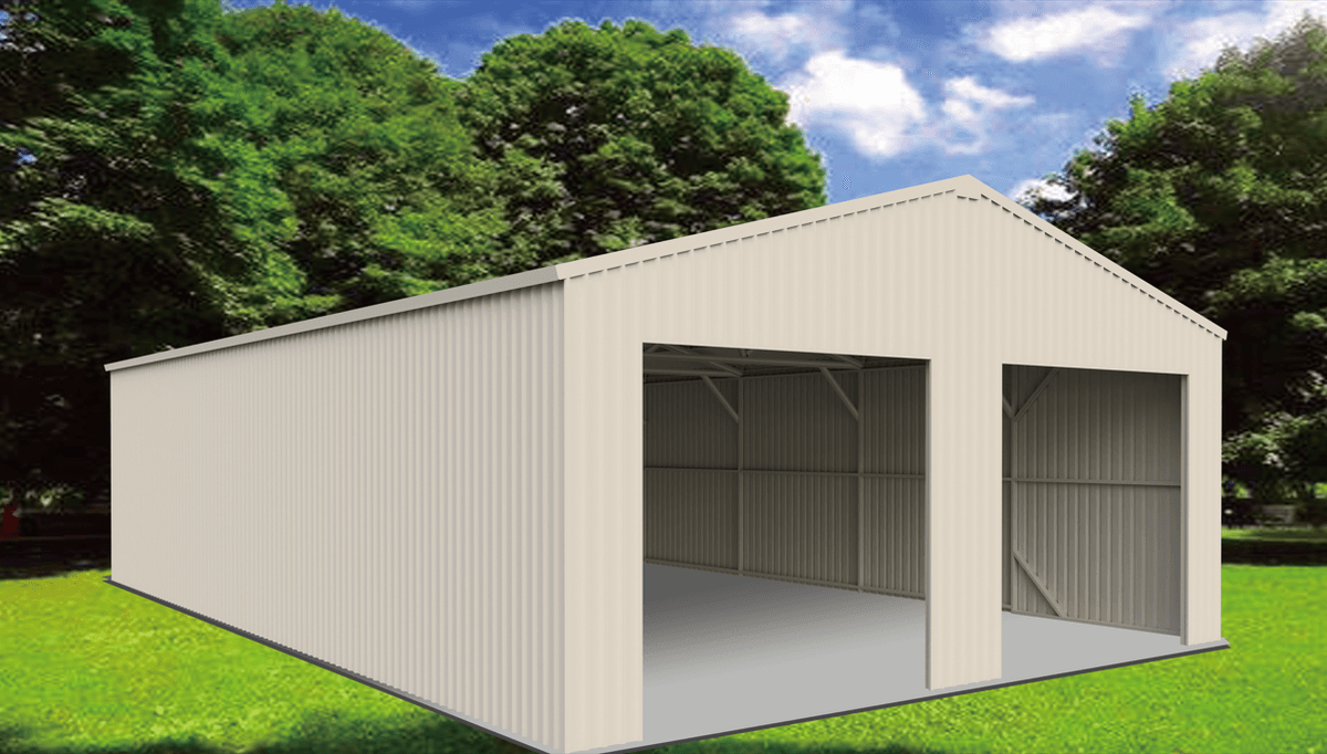 Value Industrial 25FT×33FT Double Door Metal Warehouse Shed