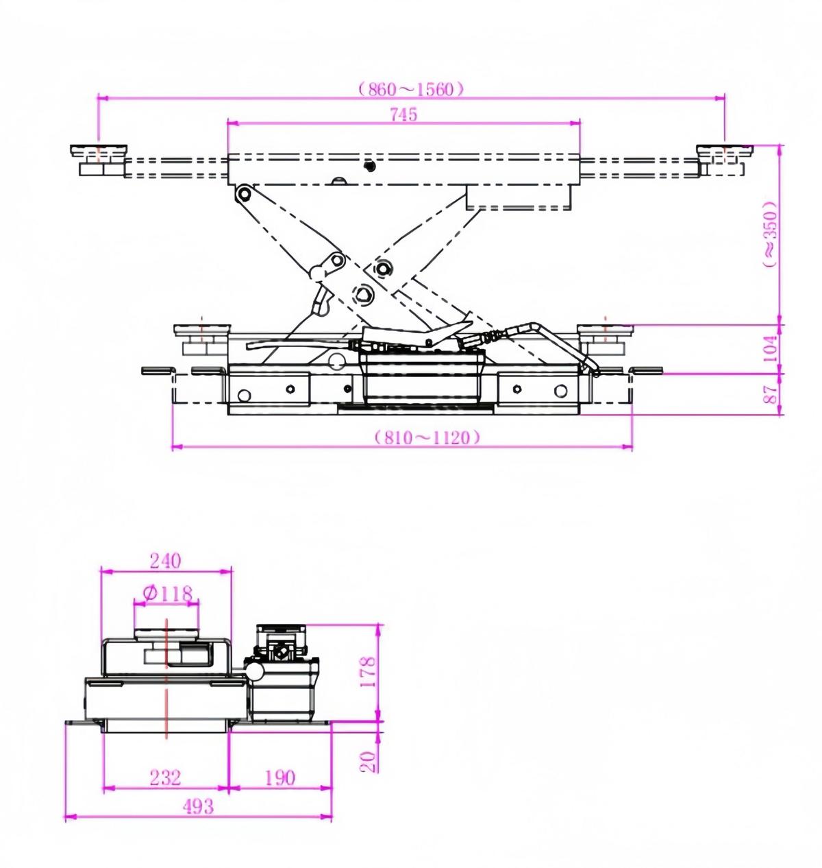 Value Industrial Pneumatic Jack Kit