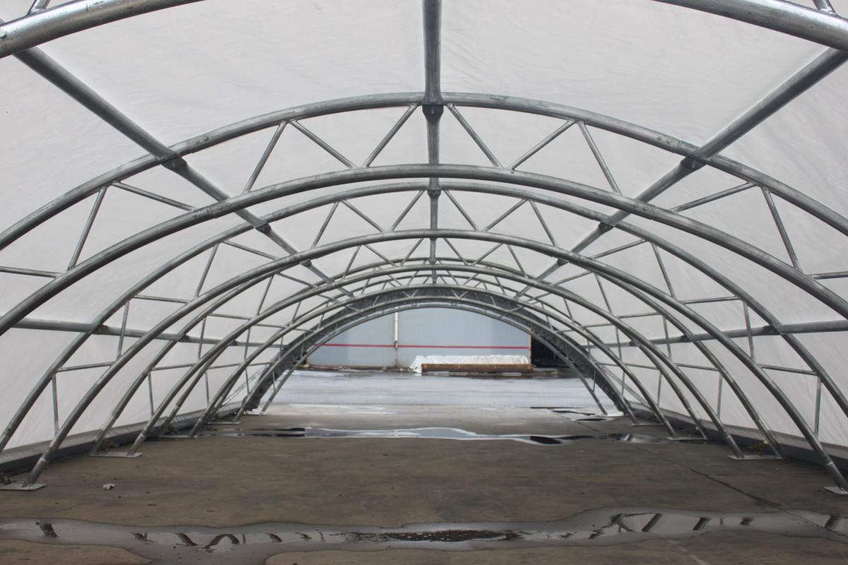 Value Industrial Double Trussed Container Shelter - 20' wide x 40' length x 6.5' height